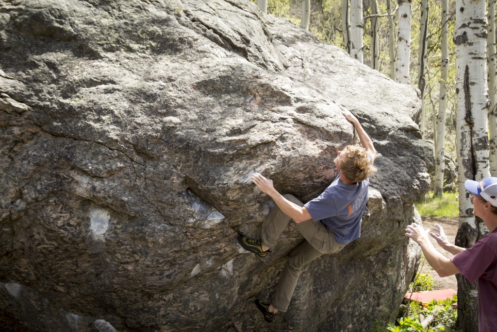 A cool boulder near Red Cliff, CO. We will be looking to get more bouldering in during the next month or so. 