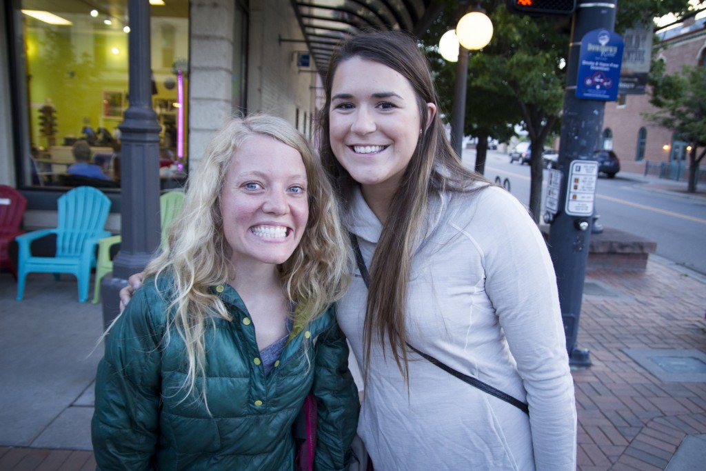 Robyn and Alicia in Golden. 