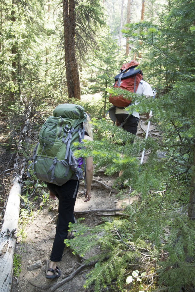 Hiking into Haus Rock.