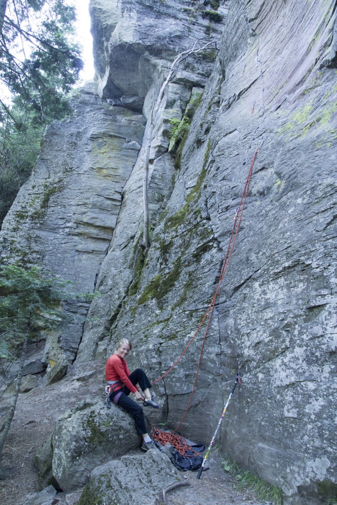 Who knew there was good climbing near LaGrande, Oregon? Some cool andesite climbing on Mt. Emily road. 