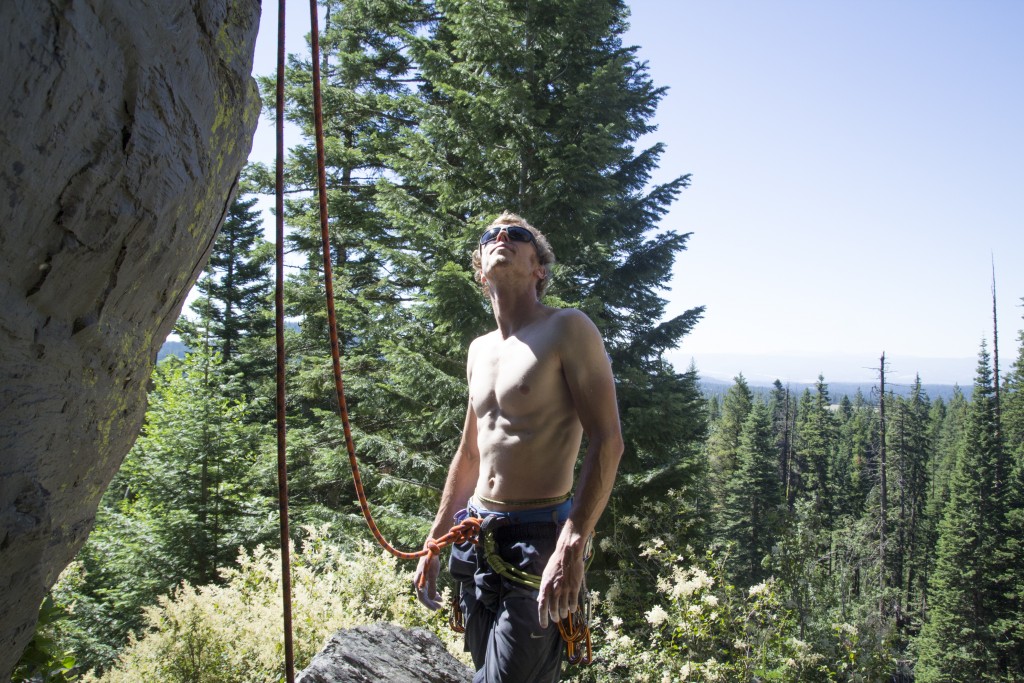 Ready to get on some pitches at Spring Mountain, Oregon. This crag is a pleasant (and all gravel road) drive from where I grew up. 