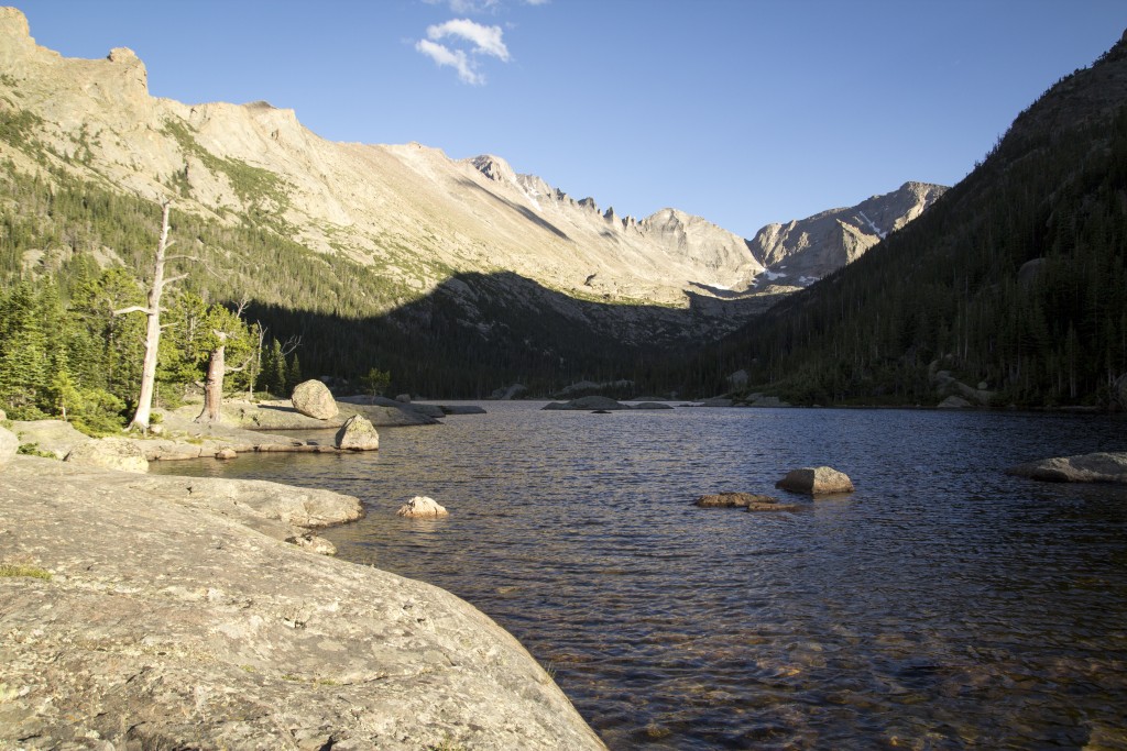 We had a stunning hike out in the golden light. Although we were totally gassed we took a moment to take in this view from Mills Lake. 