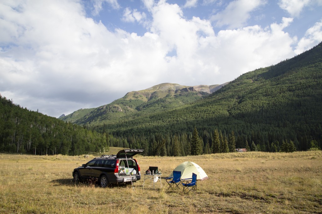 Beautiful camping on Engineer Pass, CO. 