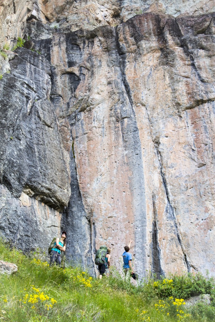 The Creamy Salmon Wall. God's Crag, CO.