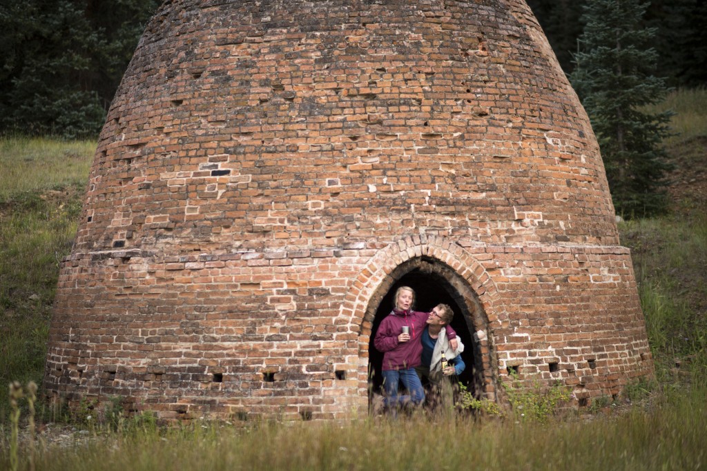 Checking out this rad Lime Kiln across the valley from our camp. 