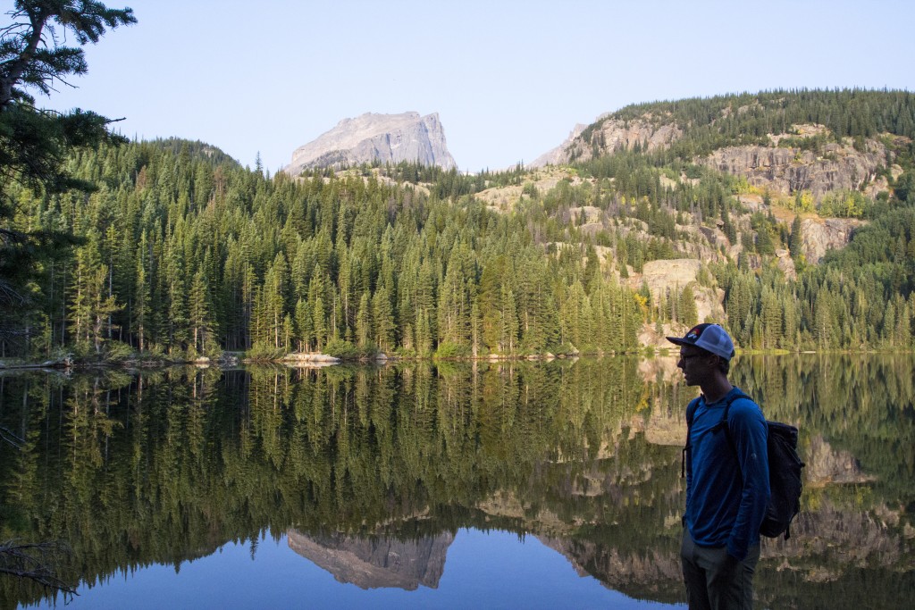 The iconic view of Hallett from near the trailhead. 