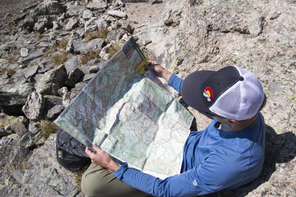 Scopin' our route along the Continental Divide and down. 