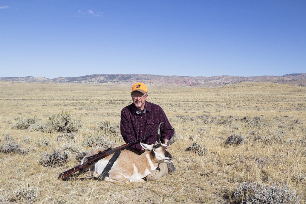 Dad's lope after a great stalk and shot. 