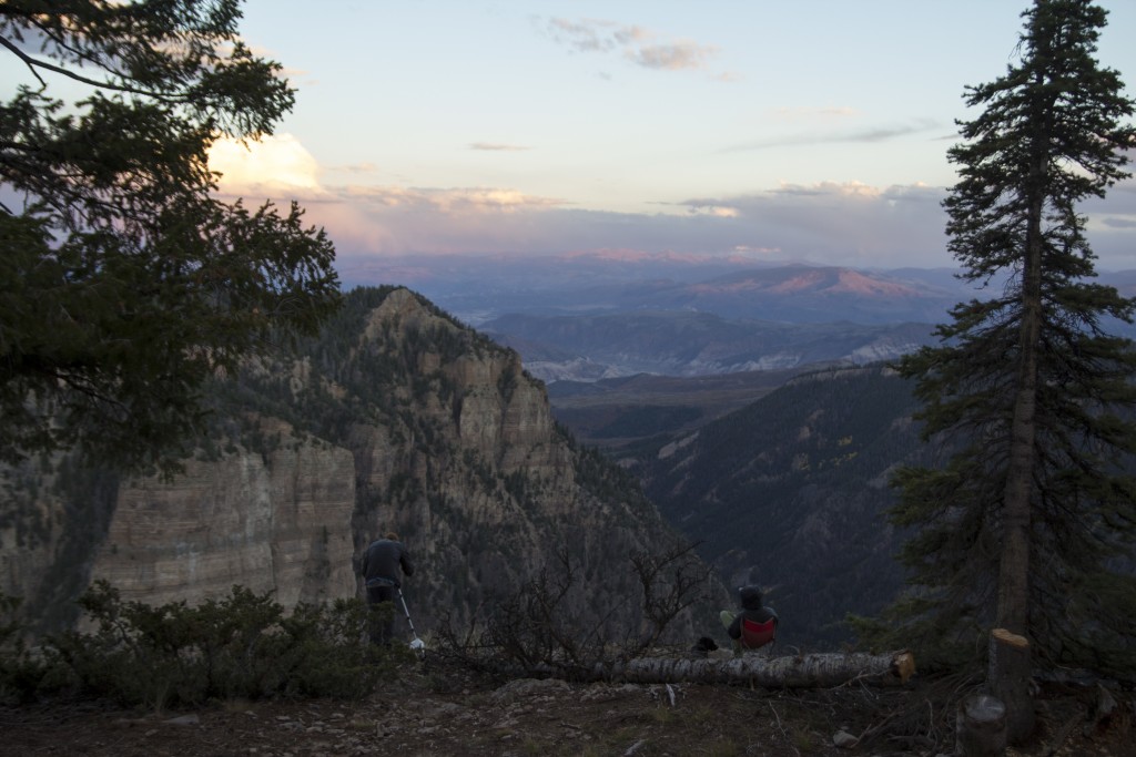 Soaking in the incredible views from camp.