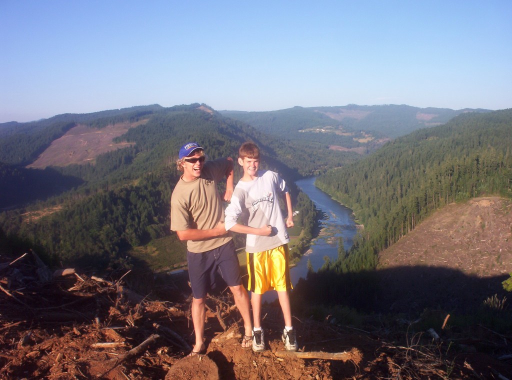 Ethan and his cousin Britton in 2005 somewhere in Southern Oregon. 