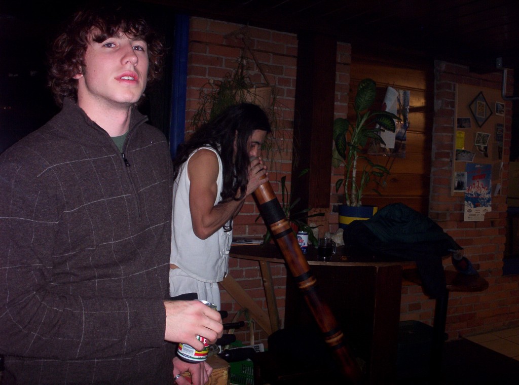 Bryan (Dave) at a hostel in Nelson, British Columbia in 2004.