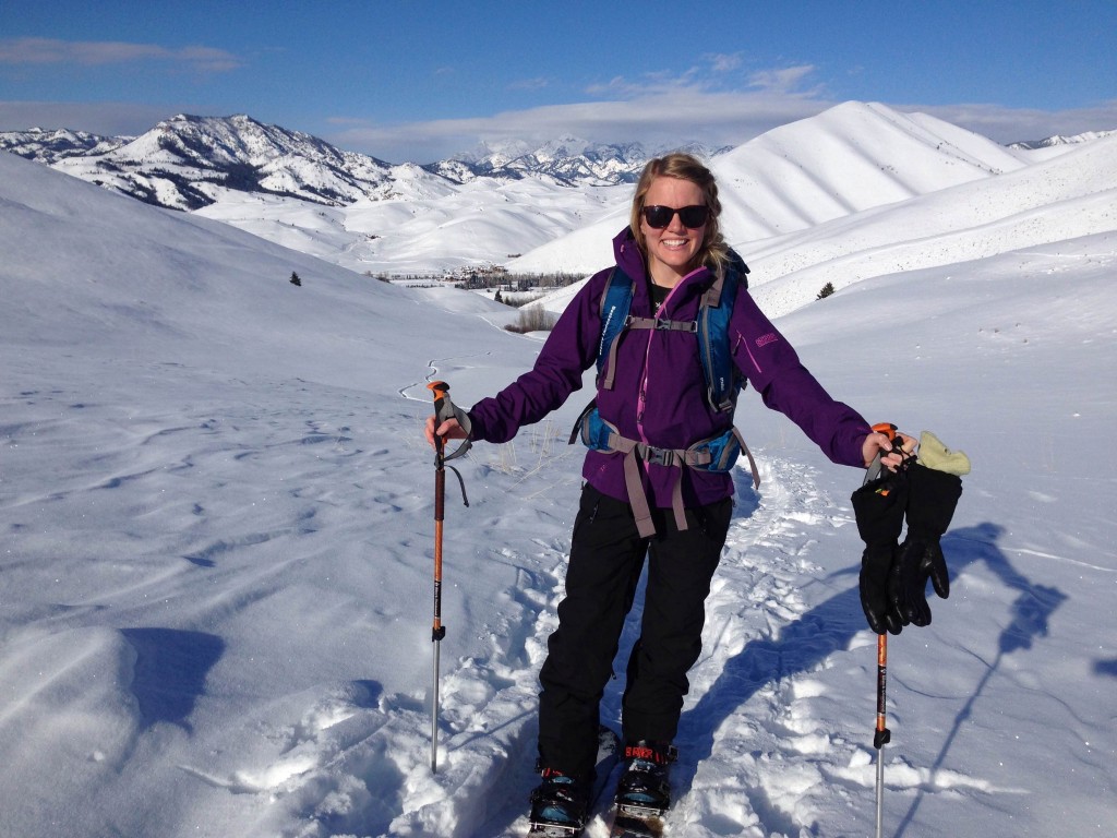 Robyn is all smiles on a beautiful day outside of Sun Valley.