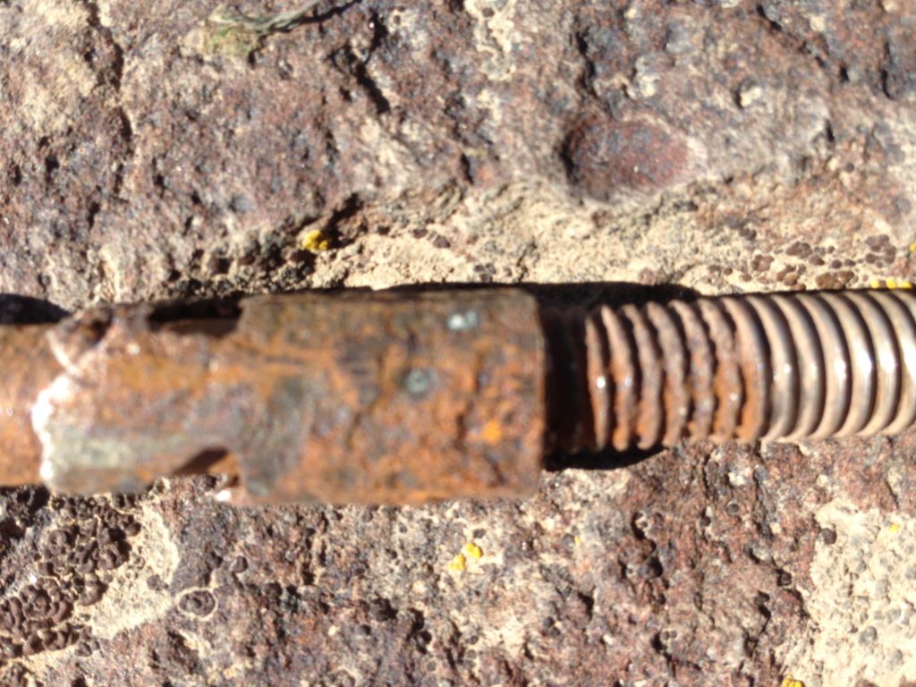 Now that is a rusty anchor bolt...