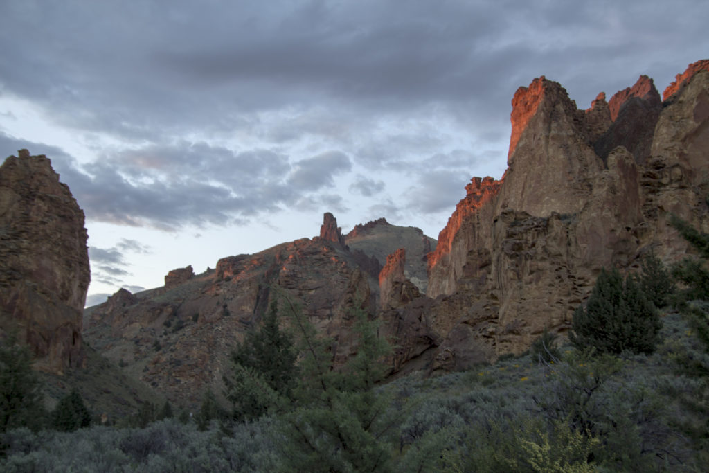 Sunset on the towers.