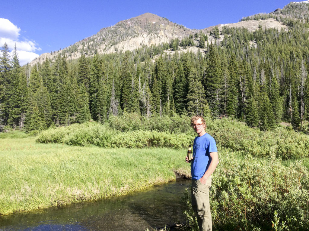 Stopping along Summit Creek on Trail Creek road along the way home. 