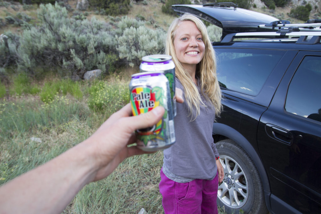 My lovely wife! Stoked to be back at one of our favorite climbing areas. 